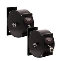 Kit 2 Varal Seca Facil Preto de Parede Recolhivel Retrátil para Roupas 30m Trevisan Kit 2 Varal Seca Facil Preto de Parede Recolhivel Retrátil para Roupas 30m Trevisan