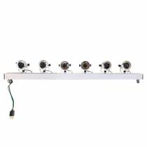 Kit 2 Varas Elétricas 1,25 M Com 6 Tx Led Branco Quente Volt