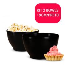 Kit 2 Vasilha Bowl Tigela p/ Alimentos Petiscos Doce Salada Receitas