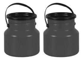 Kit 2 Vasilhames Bombona Latão Plástico 3L Alça Injesul Kit 2 Vasilhames Bombona Latão Plástico 3L Alça Injesul