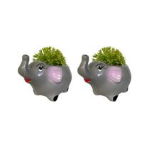 Kit 2 Vasinhos Chachepot, Para Plantas e Suculentas Elefante