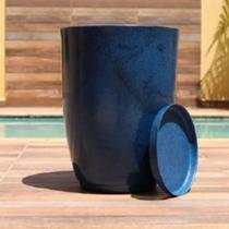 Kit 2 Vaso De Planta Cone Brilhante Luxo Decorativo P