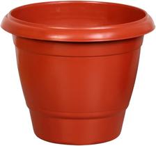 Kit 2 Vaso de Planta Redondo17 cm Marrom Jardim
