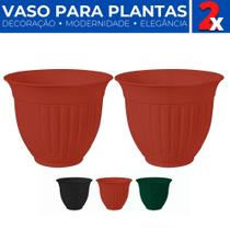 Kit 2 Vaso de Plantas Plástico 2L Mudas Decoração Jardinagem Kit 2 Vaso de Plantas Plástico 2L Mudas Decoração Jardinagem
