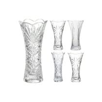 Kit 2 Vaso Decorativo 19cm em Vidro Resistente Estilo Europeu Kit 2 Vaso Decorativo 19cm em Vidro Resistente Estilo Europeu