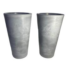 Kit 2 Vasos 60cm Altos de Polietileno Liso com Brilho para Flores E Plantas