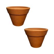 Kit 2 Vasos Barro Terracota Cônico 12cm P/ Plantas Suculentas Kit 2 Vasos Barro Terracota Cônico 12cm P/ Plantas Suculentas