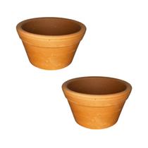 Kit 2 Vasos Barro Violeta Comum N2 - 14,5cm - Ideal P/Plantas Kit 2 Vasos Barro Violeta Comum N2 - 14,5cm - Ideal P/Plantas
