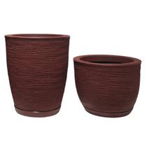 Kit 2 Vasos Coluna Bojo escovado 1 e Bojo Escovado 1 Cód. JGRT26