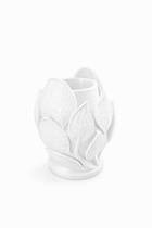 Kit 2 Vasos Decorativo Folhas 3D Porta Planta Elegante para Sala, Banheiro e Mesa -