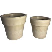 Kit 2 Vasos Decorativos De Polietileno Para Plantas e Flores