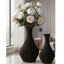 Kit 2 Vasos Decorativos em Impressão 3D