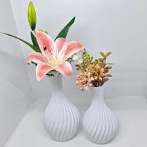 Kit 2 vasos espiral decorativo. Kit 2 vasos espiral decorativo.