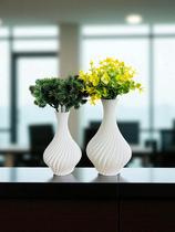 Kit 2 Vasos Espiral Decorativos Modernos para Flores Artificiais, ideal para Decoração de Sala, Quar
