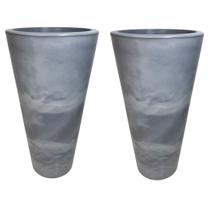 Kit 2 Vasos Grandes 52cm De Polietileno Para Plantas e Flores Kit 2 Vasos Grandes 52cm De Polietileno Para Plantas e Flores