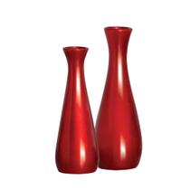 Kit 2 Vasos Libano Decorativo Vermelho Cereja RED Cerâmica Decoração Sala
