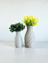 Kit 2 Vasos Rústicos Decorativos Modernos para Sala, Quarto, Escritório e Casa, ideal para Flores Ar Kit 2 Vasos Rústicos Decorativos Modernos para Sala, Quarto, Escritório e Casa, ideal para Flores Ar