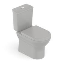 Kit 2 Vasos Sanitários com Caixa Acoplada e Assento Soft Close Nexo Roca Cinza/Stone Fosco Kit 2 Vasos Sanitários com Caixa Acoplada e Assento Soft Close Nexo Roca Cinza/Stone Fosco