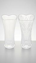 Kit 2 Vasos Vidro Decorativos 7,5x17cm