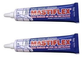 Kit 2 Veda Rosca Liquido Mastiflex Água Quente ou Fria BISNAGA 30g - 51280 Kit 2 Veda Rosca Liquido Mastiflex Água Quente ou Fria BISNAGA 30g - 51280