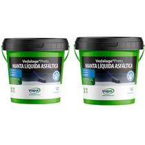 Kit 2 Vedalage Preto Manta Líquida À Base Asfalto - Galão 3,6 L Viapol Kit 2 Vedalage Preto Manta Líquida À Base Asfalto - Galão 3,6 L Viapol