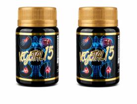 Kit 2 Vegetal 15 500mg 15 Cápsulas Suplemento Alimentar Kit 2 Vegetal 15 500mg 15 Cápsulas Suplemento Alimentar
