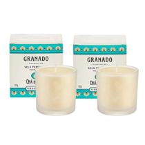 Kit 2 Vela Perfumada Aromática de Ambientes Terrapeutics Granado Chá Branco 180g