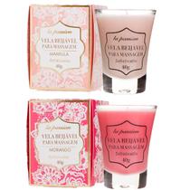 Kit 2 Velas De Massagem Corporal Aromatica Morango E Amarula Kit 2 Velas De Massagem Corporal Aromatica Morango E Amarula