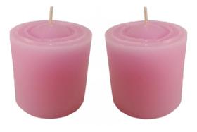 Kit 2 Velas Decorativas Aromática De Rosa Kit 2 Velas Decorativas Aromática De Rosa