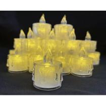 Kit 2 Velas Led + Baterias Sem Fumaça Luz Amarela SC Kit 2 Velas Led + Baterias Sem Fumaça Luz Amarela SC