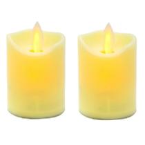 Kit 2 Velas Led Eletrônica Decorativa Simula Luz Acesa Kit 2 Velas Led Eletrônica Decorativa Simula Luz Acesa