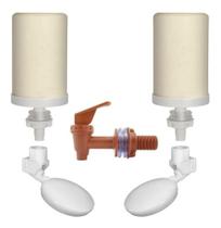 Kit 2 Velas Tripla Ação 2 Boias e Torneira Sâo João Stefani