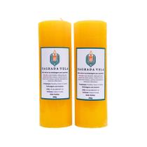 Kit 2 velas votiva 7 dias 260g (amarela)