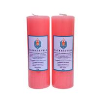 Kit 2 velas votiva 7 dias 260g (rosa)