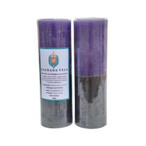 Kit 2 velas votiva 7 dias 260g (roxa e preta) Kit 2 velas votiva 7 dias 260g (roxa e preta)