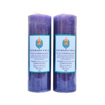 Kit 2 velas votiva 7 dias 260g (roxa)