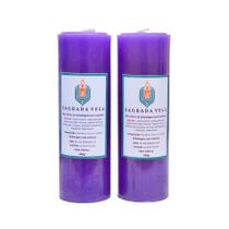 Kit 2 velas votiva 7 dias 260g (violeta)