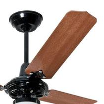 Kit 2 Ventilador De Teto Lumi Preto Pás Mogno Loren Sid Kit 2 Ventilador De Teto Lumi Preto Pás Mogno Loren Sid