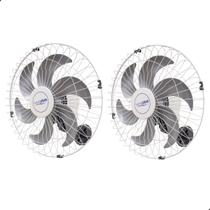 KIt 2 Ventilador Oscilante De Parede 50cm 6 Pas 200w