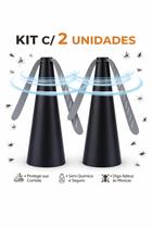 Kit 2 Ventilador Repelente De Mesa Espanta Mosca Portátil Grande