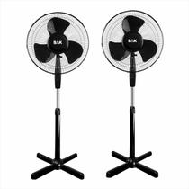 Kit 2 Ventiladores 3 Pás Torre Pedestal 130cm Altura 45W