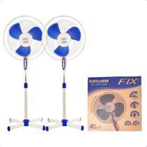 Kit 2 Ventiladores 40 Cm Diâmetro De Coluna 3 Velocidades 220V