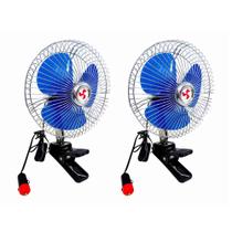 Kit 2 Ventiladores Automotivos Lugatools 8 Polegadas 12v