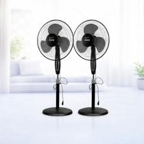 Kit 2 Ventiladores Coluna Pedestal 16 Pol 45W 3 Velocidades - Kit 2 Ventiladores Coluna Pedestal 16 Pol 45W 3 Velocidades -