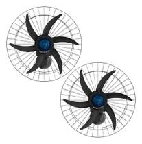 kit 2 Ventiladores De Parede 60cm Falcon Ventisol Oscilante