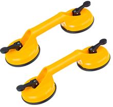 Kit 2 Ventosas Duplas À Vacuo 90kg Cerâmicas Vidros Porcelanatos Fertak
