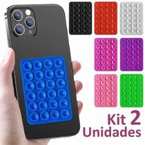 Kit 2 Ventosas Silicone Para Celular Adesivo Suporte Capinha Suporte Kit 2 Ventosas Silicone Para Celular Adesivo Suporte Capinha Suporte