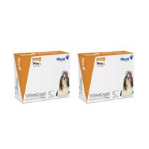 Kit 2 VermiCanis Plus Vermífugo Verme em Cães 5kg C/4 World