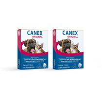 Kit 2 Vermífugo Canex Original Cães 10kg 4 Comprimidos Ceva