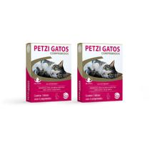Kit 2 Vermífugo Petzi Gatos Caixa Com 4 Comprimidos Ceva